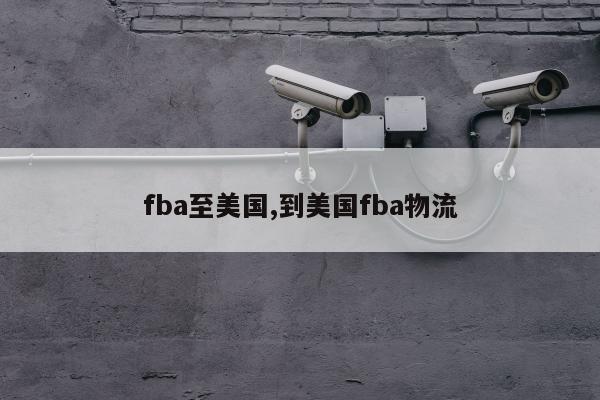 fba至美国,到美国fba物流