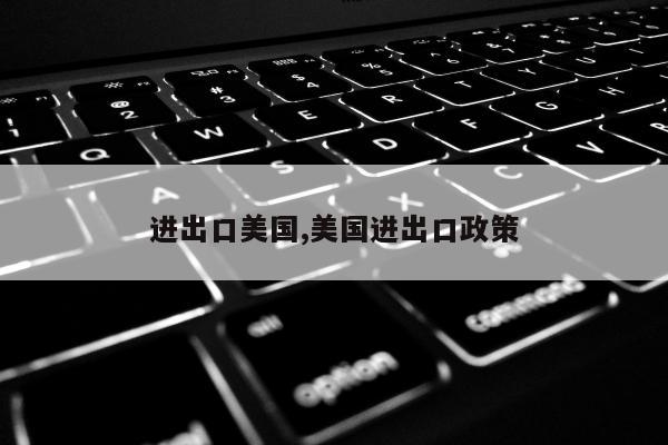进出口美国,美国进出口政策
