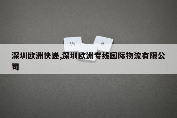 深圳欧洲快递,深圳欧洲专线国际物流有限公司