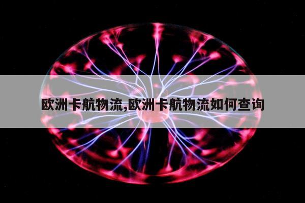 欧洲卡航物流,欧洲卡航物流如何查询