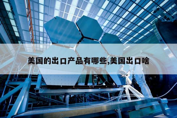 美国的出口产品有哪些,美国出口啥