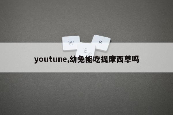 youtune,幼兔能吃提摩西草吗