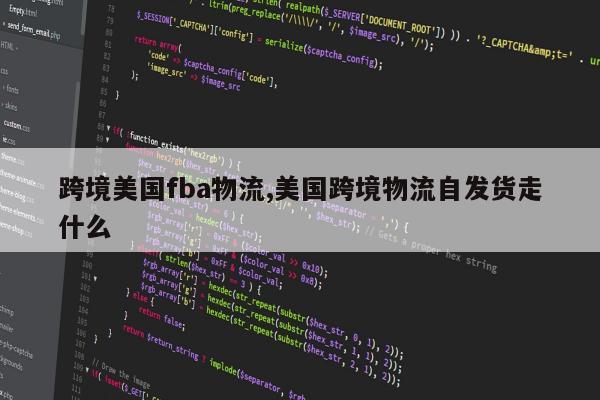 跨境美国fba物流,美国跨境物流自发货走什么