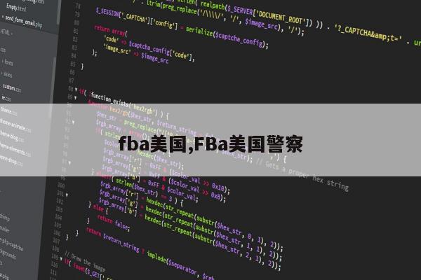 fba美国,FBa美国警察