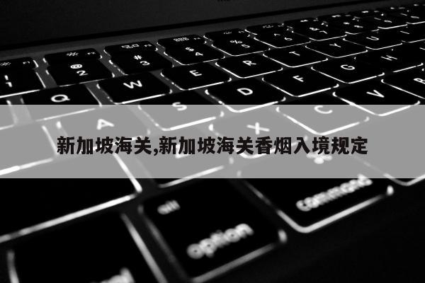 新加坡海关,新加坡海关香烟入境规定