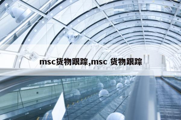 msc货物跟踪,msc 货物跟踪