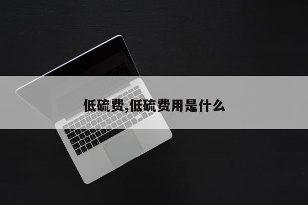 低硫费,低硫费用是什么
