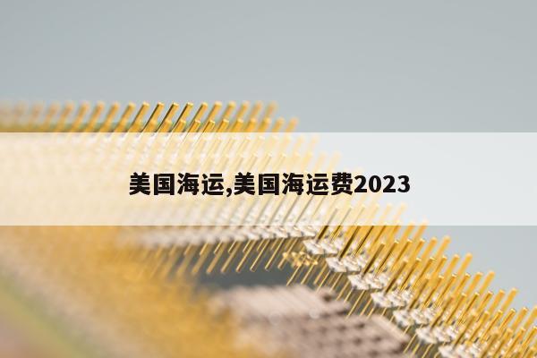 美国海运,美国海运费2023