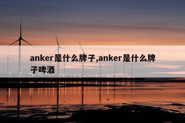 anker是什么牌子,anker是什么牌子啤酒