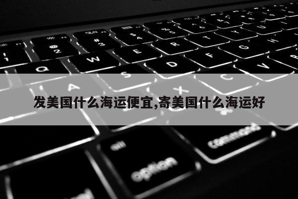 发美国什么海运便宜,寄美国什么海运好