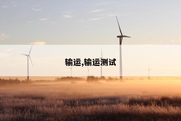 输运,输运测试