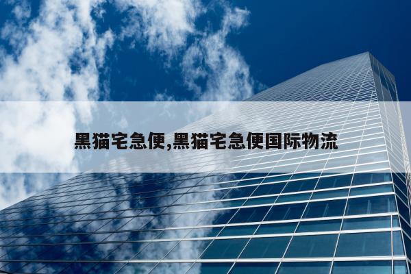 黑猫宅急便,黑猫宅急便国际物流