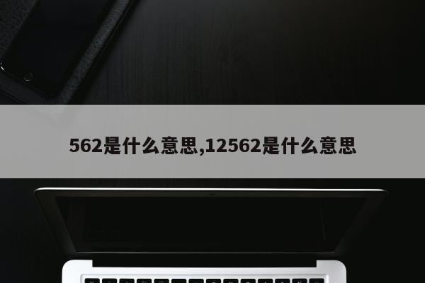 562是什么意思,12562是什么意思