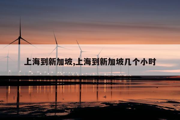 上海到新加坡,上海到新加坡几个小时