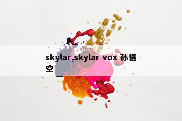 skylar,skylar vox 孙悟空