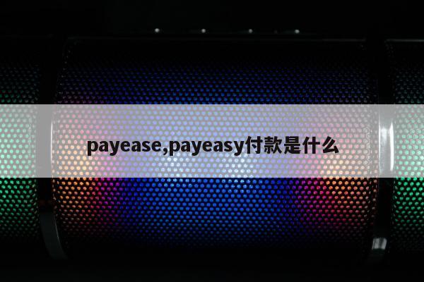 payease,payeasy付款是什么