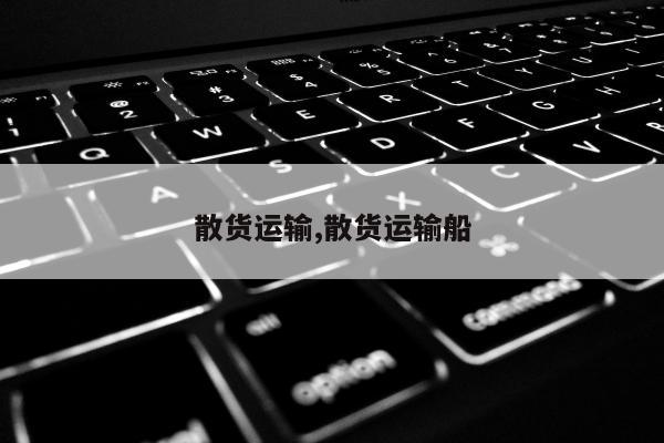 散货运输,散货运输船