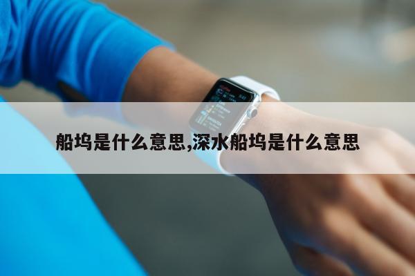 船坞是什么意思,深水船坞是什么意思