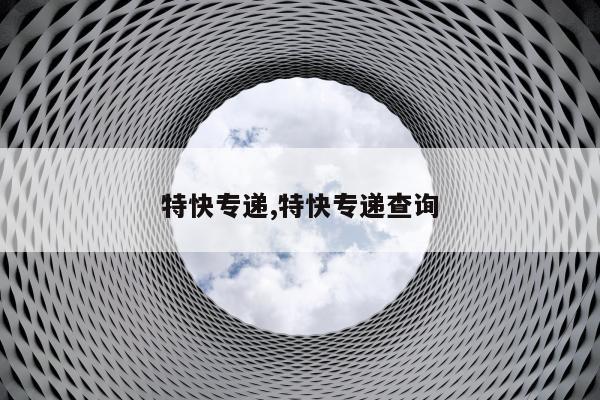 特快专递,特快专递查询