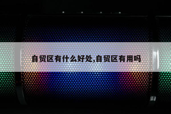 自贸区有什么好处,自贸区有用吗