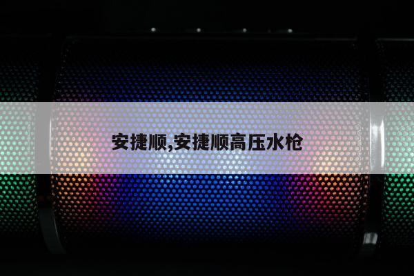 安捷顺,安捷顺高压水枪