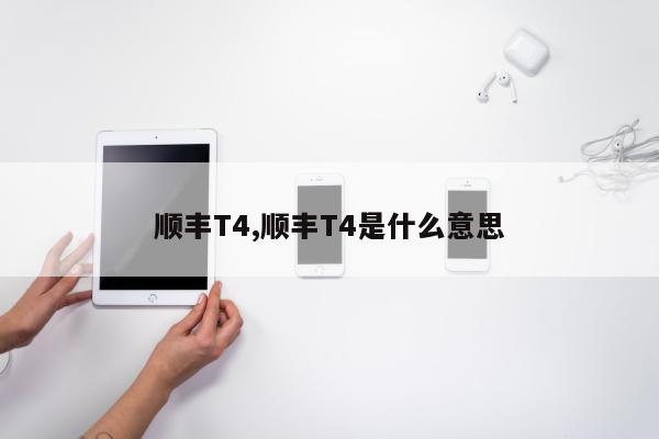 顺丰T4,顺丰T4是什么意思