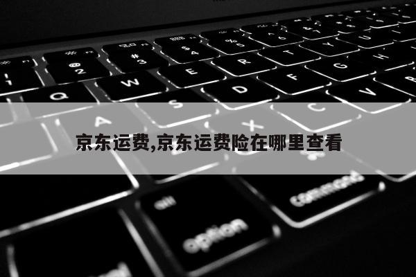 京东运费,京东运费险在哪里查看
