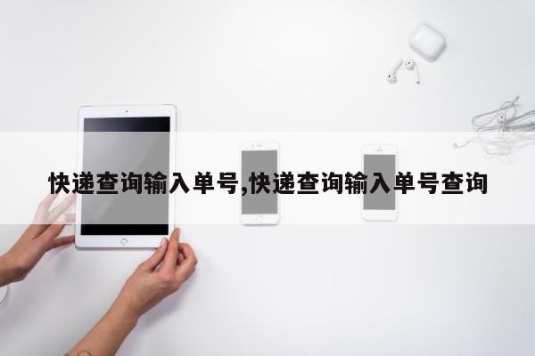 快递查询输入单号,快递查询输入单号查询