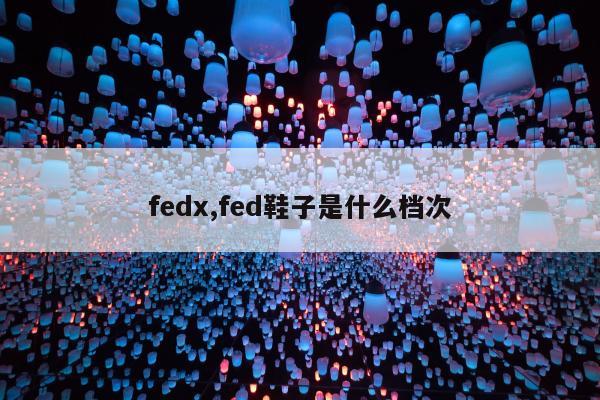 fedx,fed鞋子是什么档次