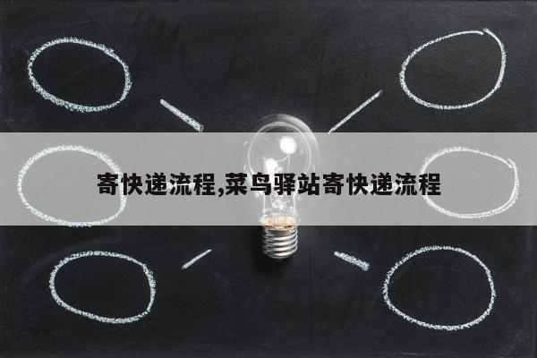 寄快递流程,菜鸟驿站寄快递流程
